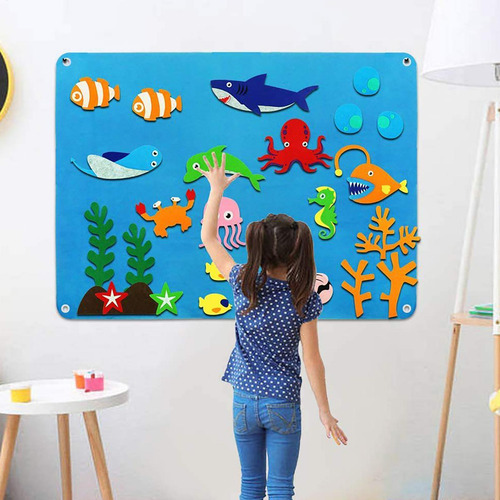 Tablero De Fieltro Para Niños Tablero De Fieltro Para Enseña