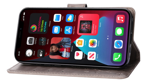 Capa De Telefone Para iPhone, Capa De Couro, Compartimento P