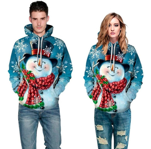 Imagen 2 de 7 de Sudaderas Diseño Navideño Originales Alta Calidad