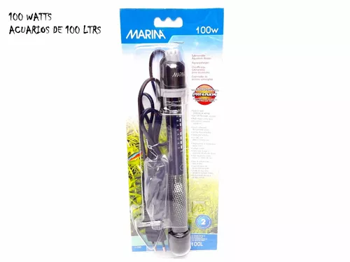 Calentador Para Acuario De 100l. De 100 Watts Con Termostato