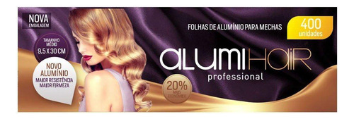 Papel Alumínio Para Mechas Alumi Hair 9,5x30cm 400 Folhas