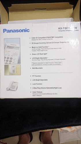 Imagen 6 de 10 de Telefono Panasonic Con Identificador De Llamadas Telefonicas