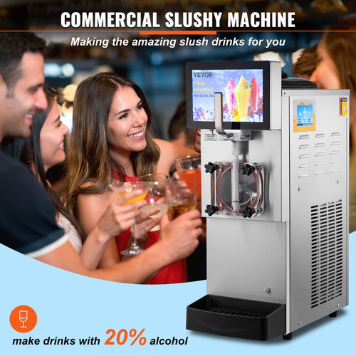 Vevor Máquina De Granizado De Bebida Congelada 8 L+4 L1100 W