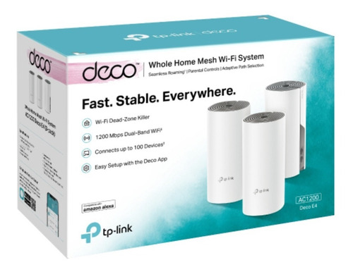Imagen 4 de 5 de Router, Extensor. Ap Wi-fi Mesh Tp-link Deco E4 3 Unidades