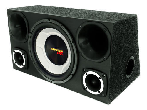 Caixa Trio Completa Sub 12 Detoner Bass+ 2 Driver + 2 Tweete