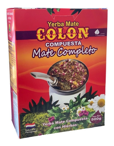 Yerba Mate Colon Mate Completo 500g Pack De 5