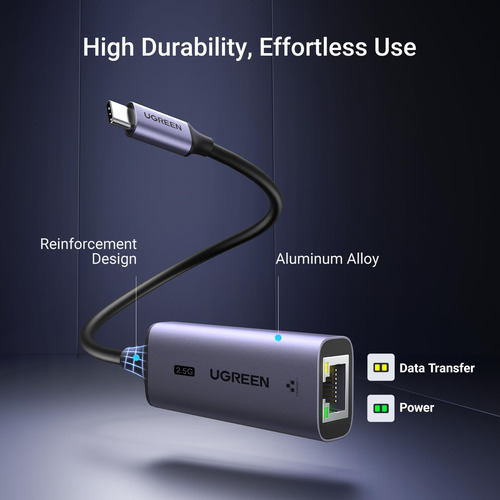 Adaptador Ethernet Ugreen Usb C A Ethernet 2.5g Para Computa