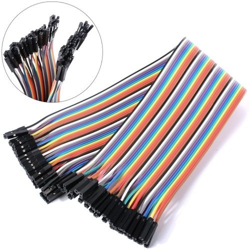 40 Cables Dupont Hembra/hembra 2.54mm 20cms