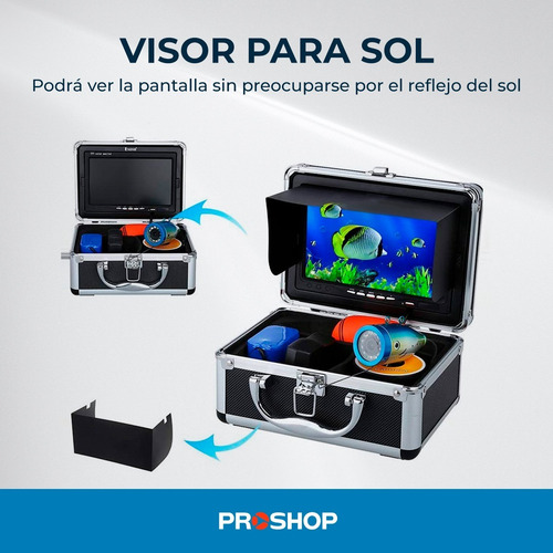 Camara Pesca Buscador Peces Monitor Lcd Bateria Recargable