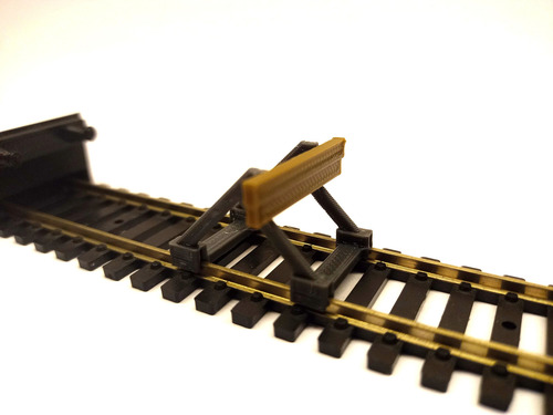 Tope De Via Escala Ho 1/87 Ferromodelismo 3d