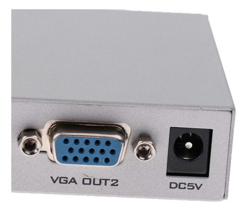 1 Pc A 2 Monitores 2 Puertos Vga Svga Adaptador De Caja De