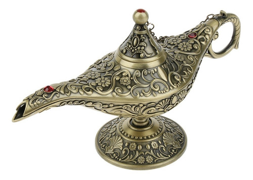 Lámpara De Bronce Coleccionable De Aladino