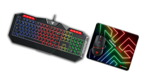 Combo Gamer Rgb P31 Fantech Teclado + Mouse + Padmouse