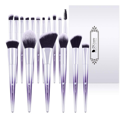 Set De 17 Brochas Premium De Maquillaje Profesionales Ducare