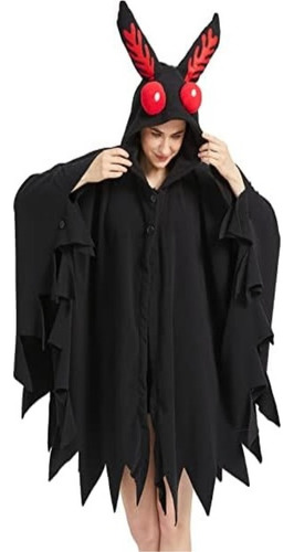 Morningfly Unisex Mothman Disfraz Mothman Cosplay Con Capuch