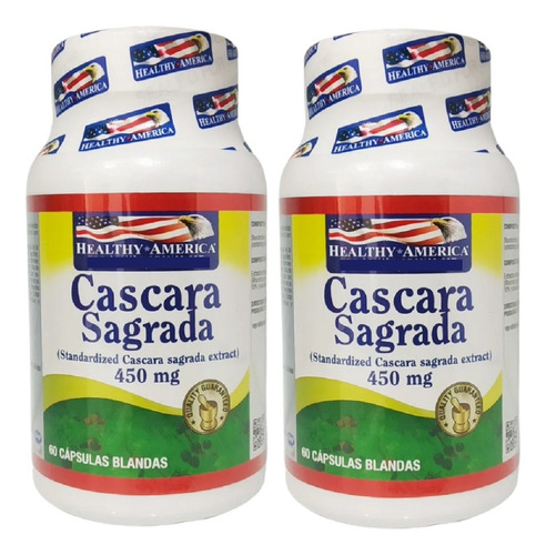 2 Cascara Sagrada 450mg 60soft - Unidad a $741