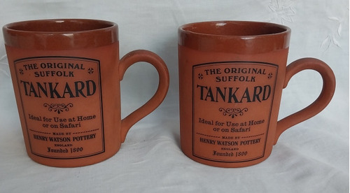 Antiguos Vaso Cervecero Inglés Original Tankard Precio X 2 