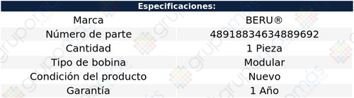 Bobina Encendido Beru Partner L4 1.6l 2003 A 2012
