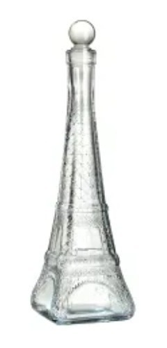 12 Botellas Vidrio Licoreras Premium Torre Eiffel Gde. 400ml