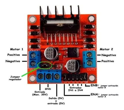 Modulo Puente H L298 Motor Driver