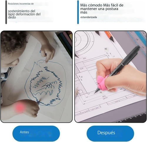 8 Piezas De Agarres De Lápiz Para Escritura A Mano