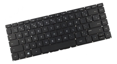 Teclado Para Notebook Hp Part Number Nsk-cx1sq Preto Abnt2 Idioma Português Brasil