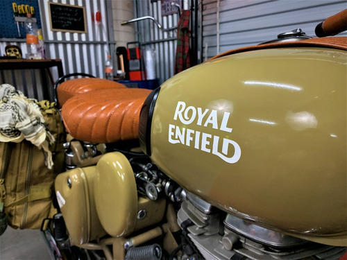 Imagem 4 de 13 de Royal Enfield Desert Militar 500 Bege 23 Mil Km (2017)