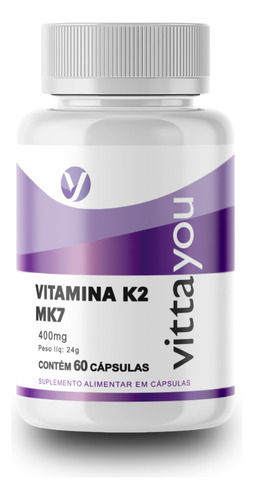 Vitamina K2mk7-suplemento Alimentar Em Cápsulas Com 60 Doses