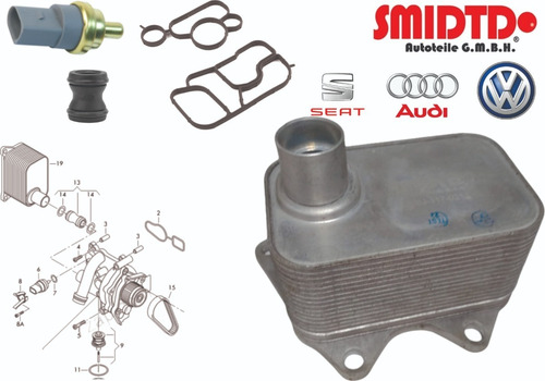 Radiador Aceite Ligas Cople Sensor Audi A5 2.0tsi 13-17