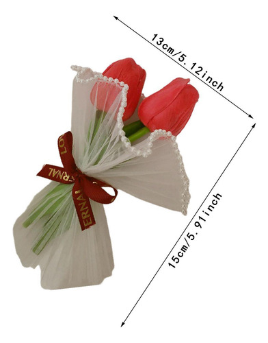 Mini Bouquet Bouquet Flower Bouquet Versátil Rojo