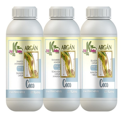 Argan Coco Kit 2 Pasos Litro - L a $48000