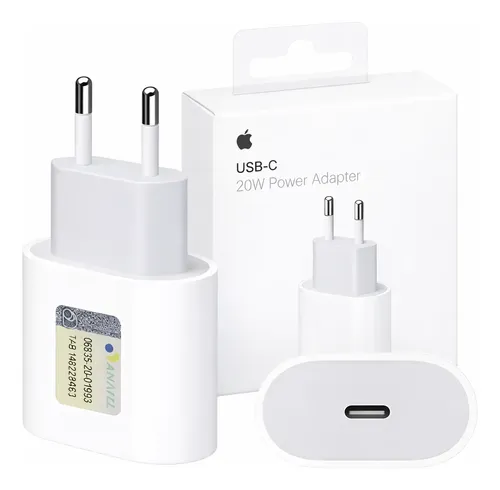 Carregador Fonte iPhone Original 20w Apple Tipo C Turbo Branco