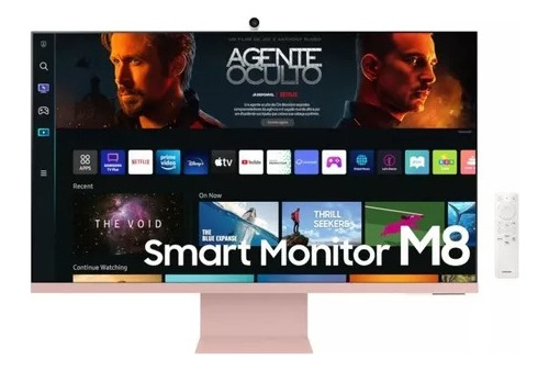 Smart Monitor Uhd, Samsung 32 Micro Hdmi Wifi Speaker Alexa Cor Rosa