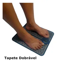 Comprar Masajeador eléctrico portátil para cervical Ems Foot Massager tapete + pulso elétrico Pés Perna Almofada Corda De Kit Ems Massagem Treino Pé Elástico Massageador Pular Funcional Atrio Terapia negro