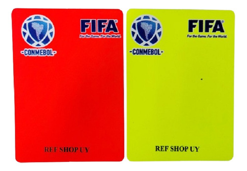 Tarjetas Para Arbitro De Futbol - Rígidas Y Resistentes