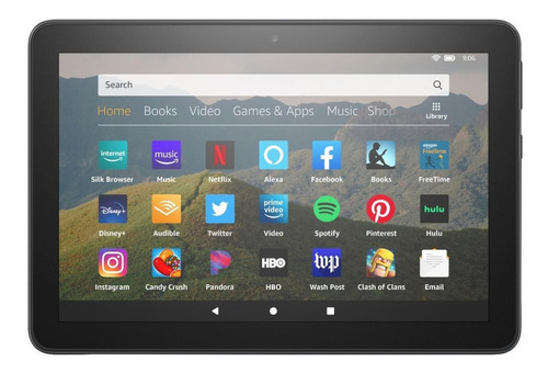 Tablet  Amazon Fire HD 8 2020 KFONWI 8" 64GB black y 2GB de memoria RAM
