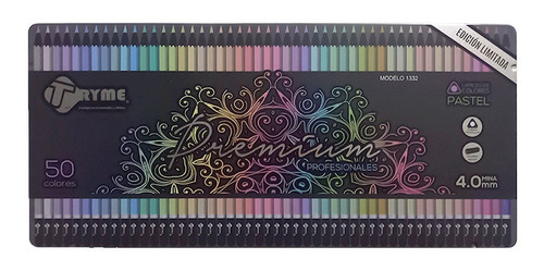 Lápices De Colores Pastel 4.0mm Triangulares C/50 Pzs
