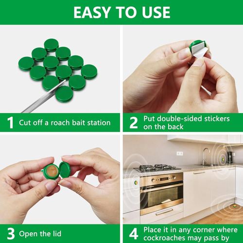 Cebo Para Cucarachas - Trampa De Gel Para Infestación En Int
