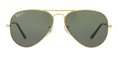 Ray-ban Polarized Pilot (verdes Con Marco Dorado)