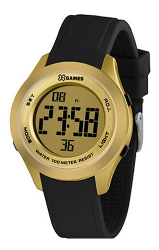 Relógio X-games Masculino Digital Xmppd601 Dourado Preto