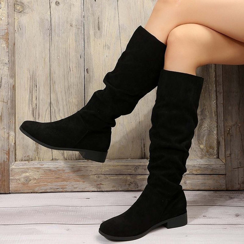 V Para Mujer, Nuevas Botas A Media Pantorrilla, Botas Knight