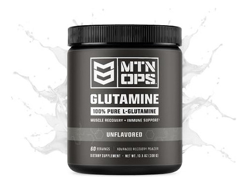 Mtn Ops L-glutamina En Polvo 60 Porciones / 300g De L-glutam