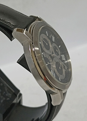 Impecable Reloj Seiko Multifunciones 6g34 Negro Plateado Negro (Usado)