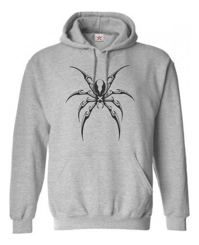 Sudadera Cazzu Logo Araña Con Gorro  