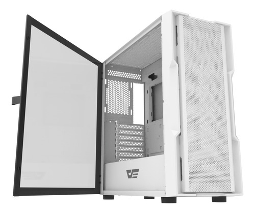 Gabinete Gamer Darkflash Dk431 Mesh E-atx 4 Fans A-rgb Incl Blanco