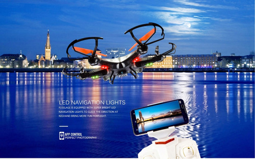 Dron Drone Hexacoptero 6 Motores Wifi Transmision Fvp Hd