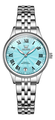 Reloj Olevs 5600 De Acero Inoxidable Para Mujer, Impermeable