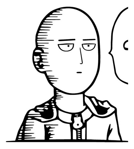 Vinilo De Pared Saitama One Punch Man Anime Vinilo De Corte