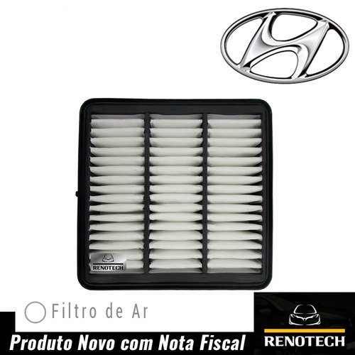 Imagem 2 de 9 de Filtro De Ar Hyundai I30 2.0 16v 2000 A 2006 28113-2h000