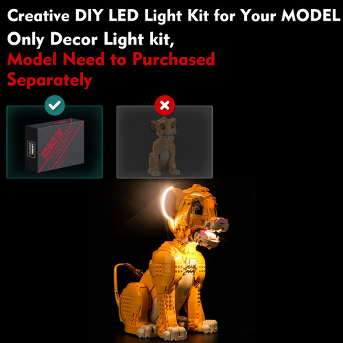 Kit De Luces Locolee Led Compatible Con Lego Young Simba Lio